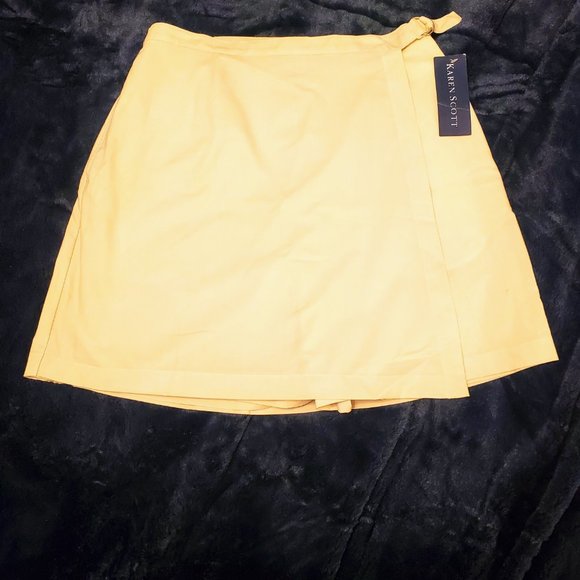 Vintage Karen Scott Light Kaki Skort Size 12 NWT - Picture 6 of 7